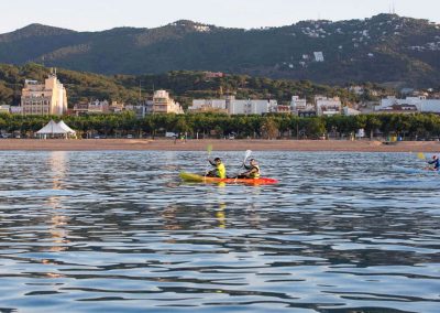 Kayaking at Calella beach