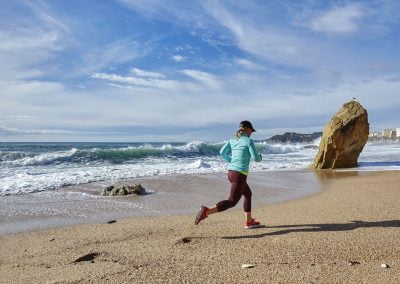Runnig at Lloret Beach